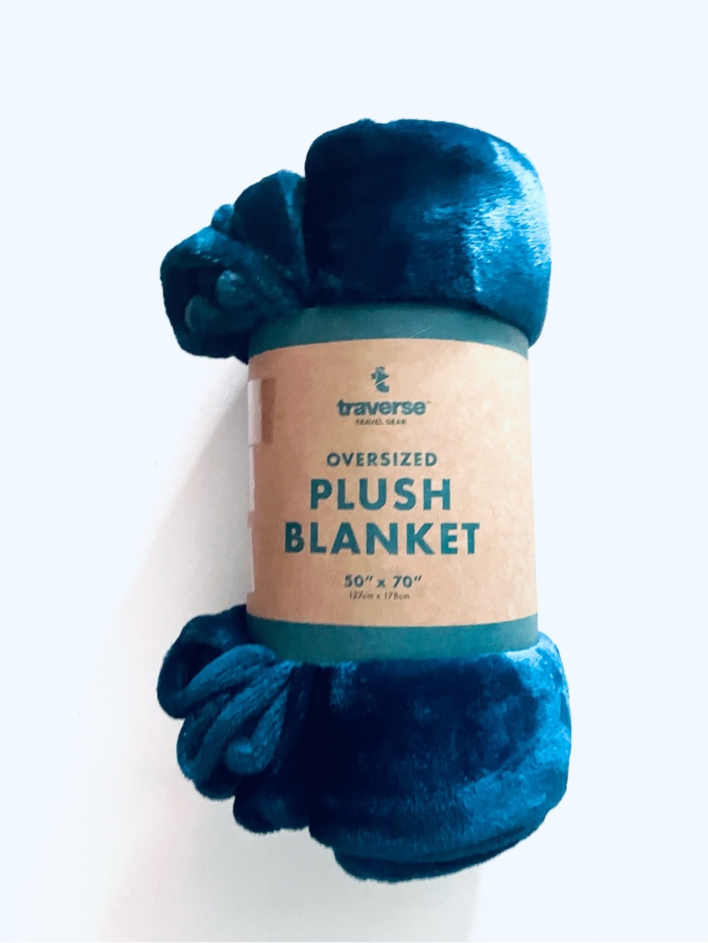 Oversized Plush Blanket - Teal Blue 50” x 70”